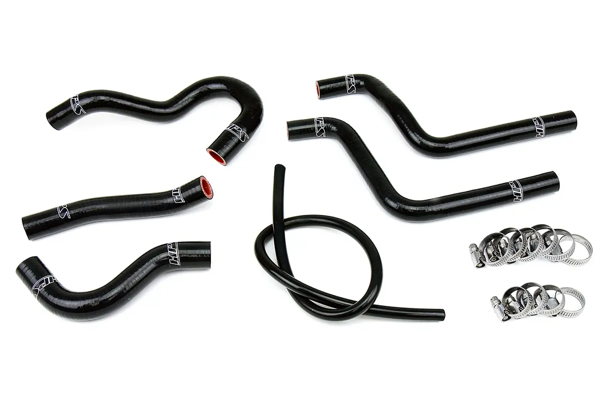 Hps Performance High Temp Reinforced Silicone Radiator Coolant Hose Kit, Black, 57-1372-Blk 1