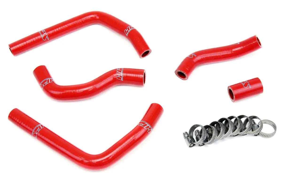 Hps Performance High Temp Reinforced Silicone Radiator Coolant Hose Kit, Red, 57-1374-Red 1