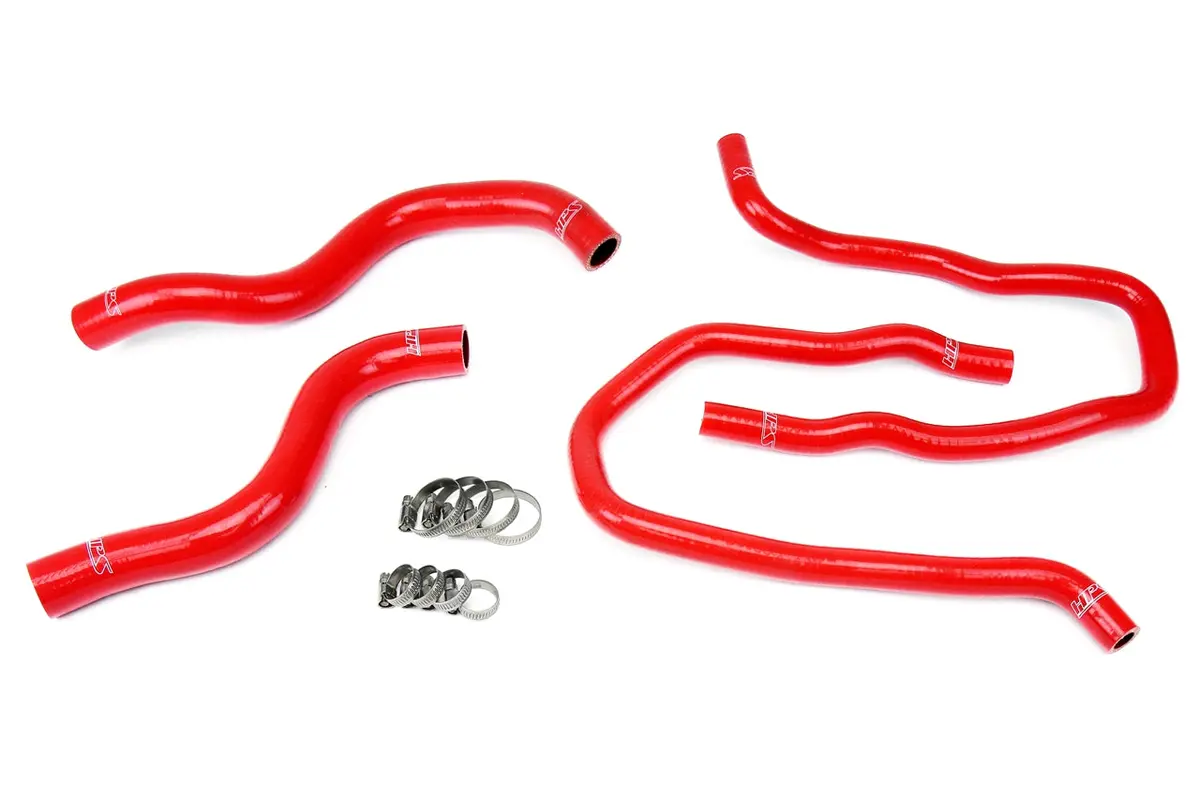 Hps Performance High Temp Reinforced Silicone Radiator And Heater Coolant Hose Kit, Red, 57-1387-Red 1