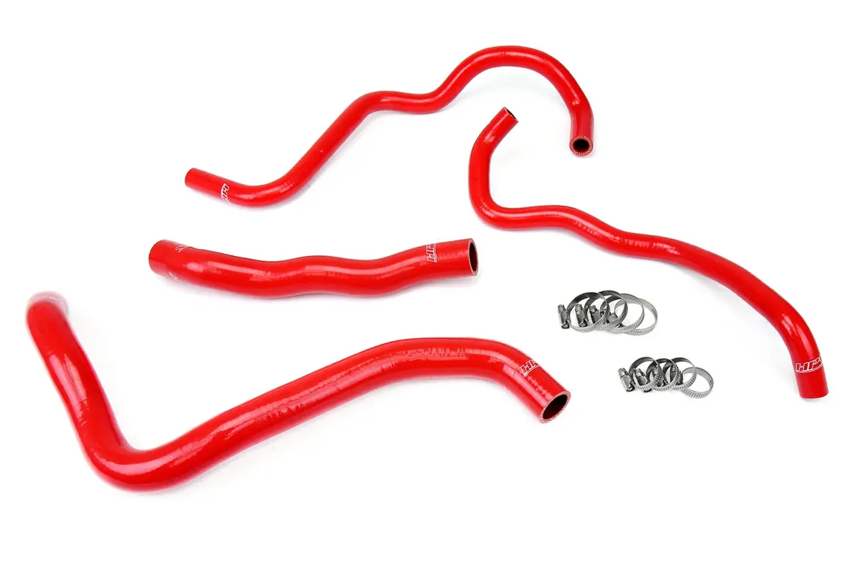 Hps Performance High Temp Reinforced Silicone Radiator And Heater Coolant Hose Kit, Red, 57-1388-Red 1