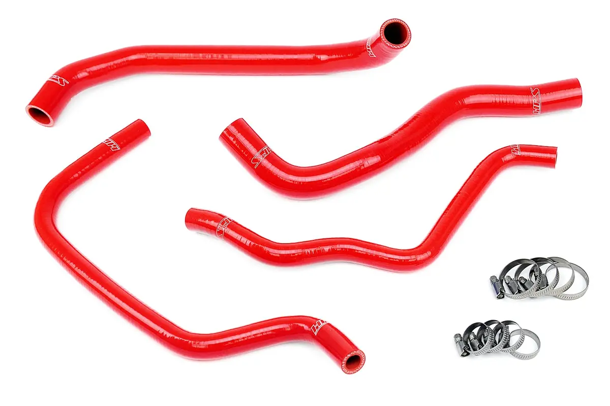 Hps Performance High Temp Reinforced Silicone Radiator And Heater Coolant Hose Kit, Red, 57-1389-Red 1