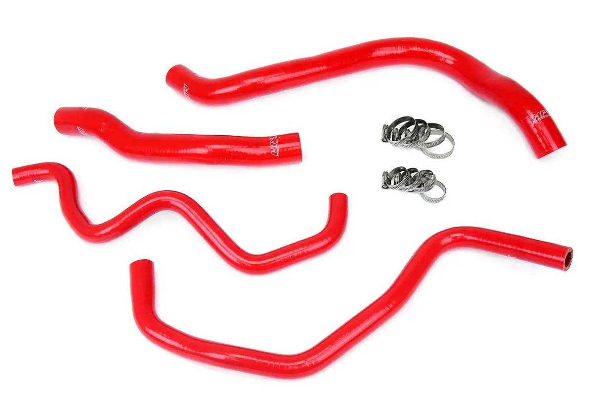 Hps Performance High Temp Reinforced Silicone Radiator And Heater Coolant Hose Kit, Red, 57-1390-Red 1