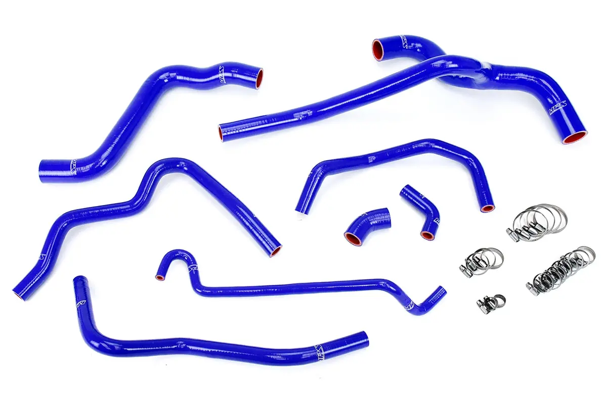 Hps Performance High Temp Reinforced Silicone Radiator And Heater Coolant Hose Kit, Blue, 57-1400-Blue 1