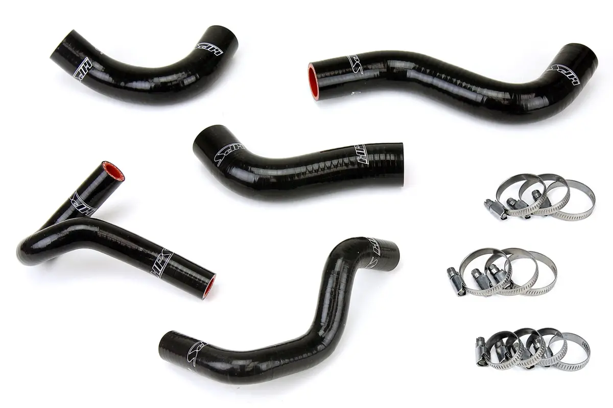Hps Performance High Temp Reinforced Silicone Radiator And Heater Coolant Hose Kit, Black, 57-1411-Blk 1