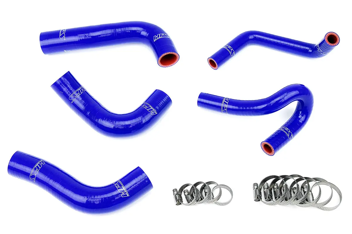Hps Performance High Temp Reinforced Silicone Radiator And Heater Coolant Hose Kit, Blue, 57-1412-Blue 1