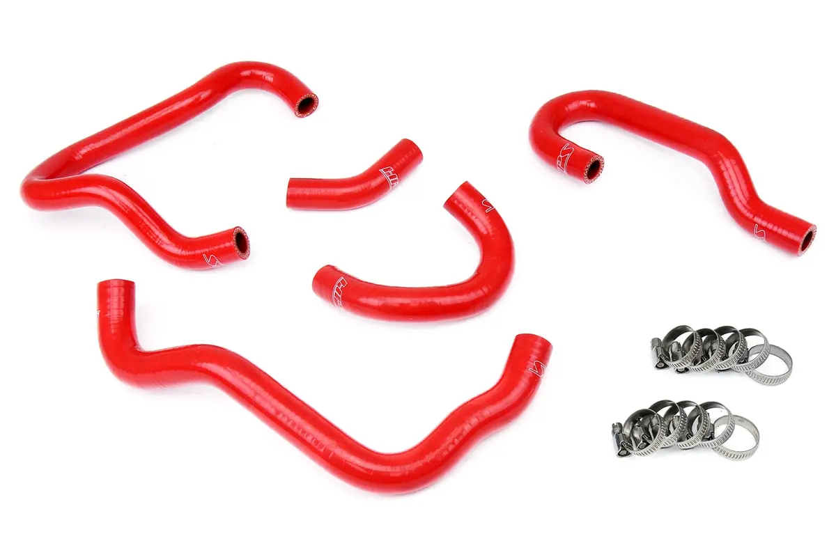 Hps Performance High Temp Reinforced Silicone Heater Coolant Hose Kit, Red, 57-1415-Red 1