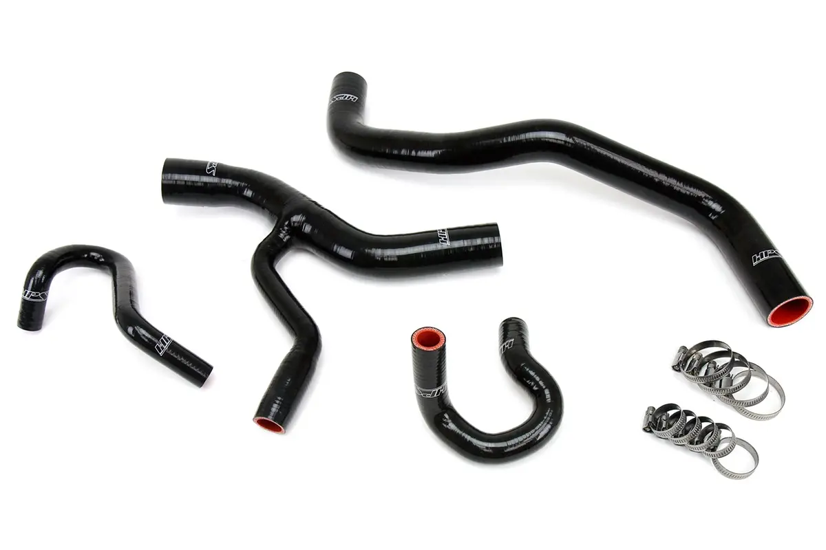 Hps Performance High Temp Reinforced Silicone Radiator And Heater Coolant Hose Kit, Black, 57-1416-Blk 1