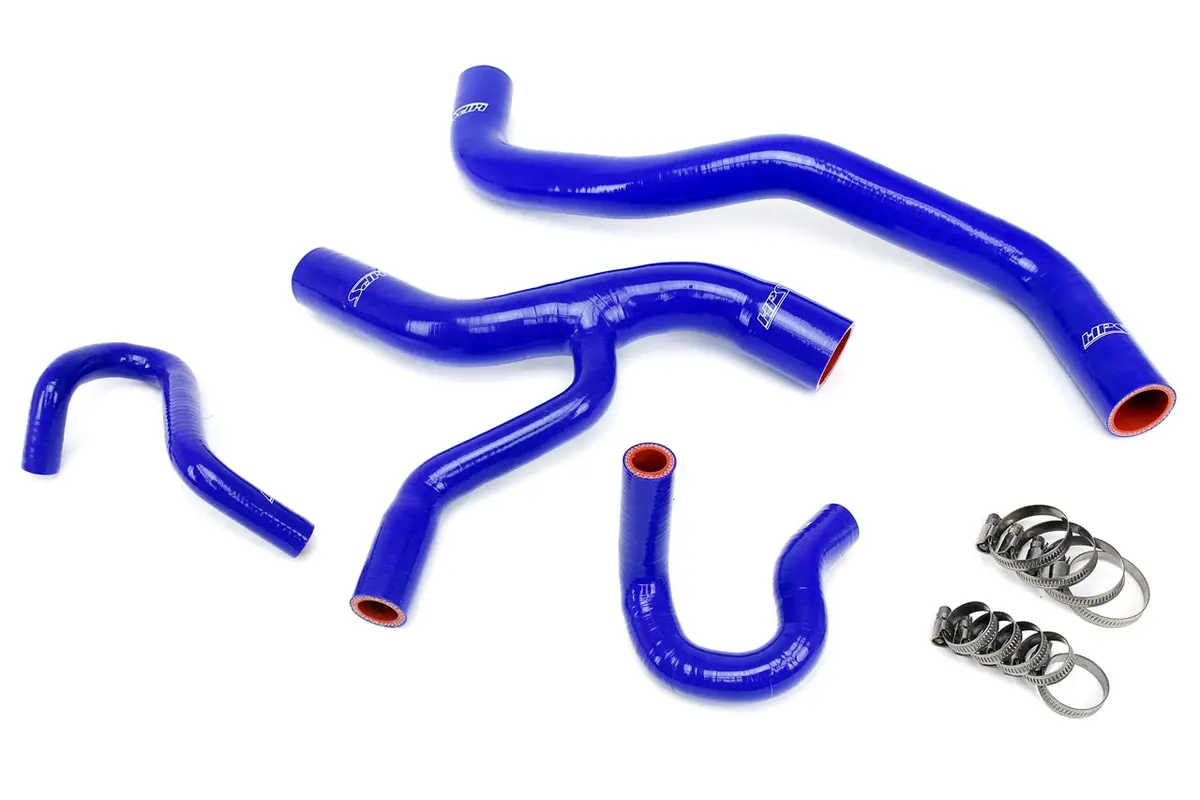 Hps Performance High Temp Reinforced Silicone Radiator And Heater Coolant Hose Kit, Blue, 57-1416-Blue 1