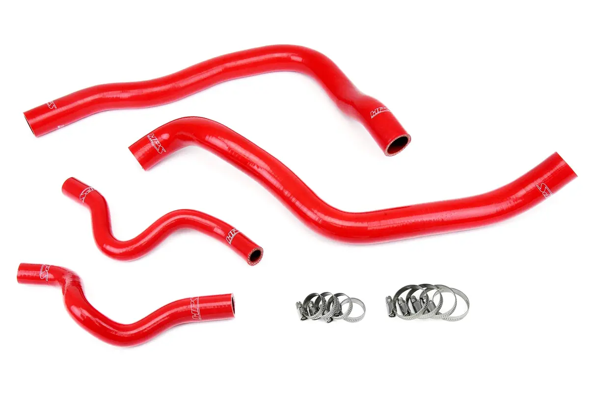 Hps Performance High Temp Reinforced Silicone Radiator Coolant Hose Kit, Red, 57-1417-Red 1