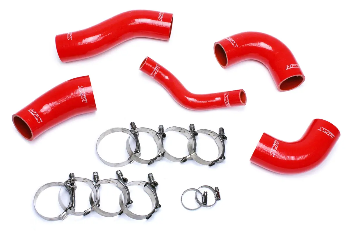 Hps Performance High Temp Reinforced Silicone Intercooler Hose Boots Kit, Red, 57-1420-Red 1