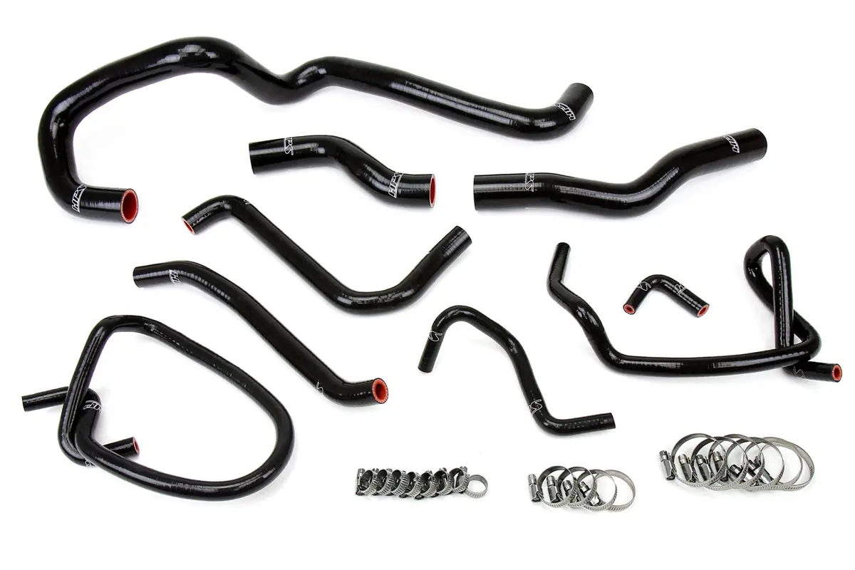 Hps Performance High Temp Reinforced Silicone Radiator Coolant Hose Kit, Black, 57-1423-Blk 1