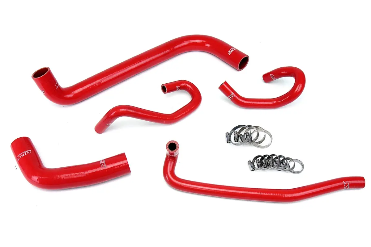 Hps Performance High Temp Reinforced Silicone Radiator And Heater Coolant Hose Kit, Red, 57-1425-Red 1