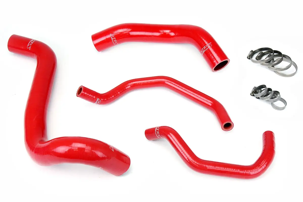 Hps Performance High Temp Reinforced Silicone Radiator And Heater Coolant Hose Kit, Red, 57-1426-Red 1