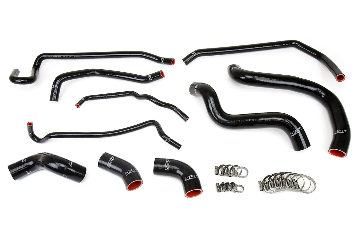 Hps Performance High Temp Reinforced Silicone Radiator And Heater Coolant Hose Kit, Black, 57-1429-Blk 1
