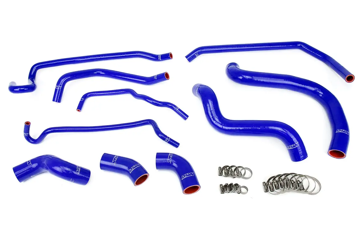 Hps Performance High Temp Reinforced Silicone Radiator And Heater Coolant Hose Kit, Blue, 57-1429-Blue 1