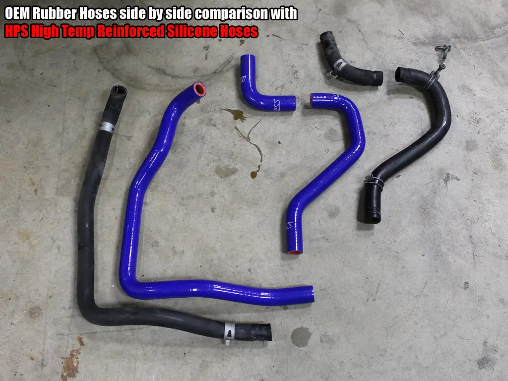 Hps Performance High Temp Reinforced Silicone Heater Coolant Hose Kit, Blue, 57-1430-Blue 2