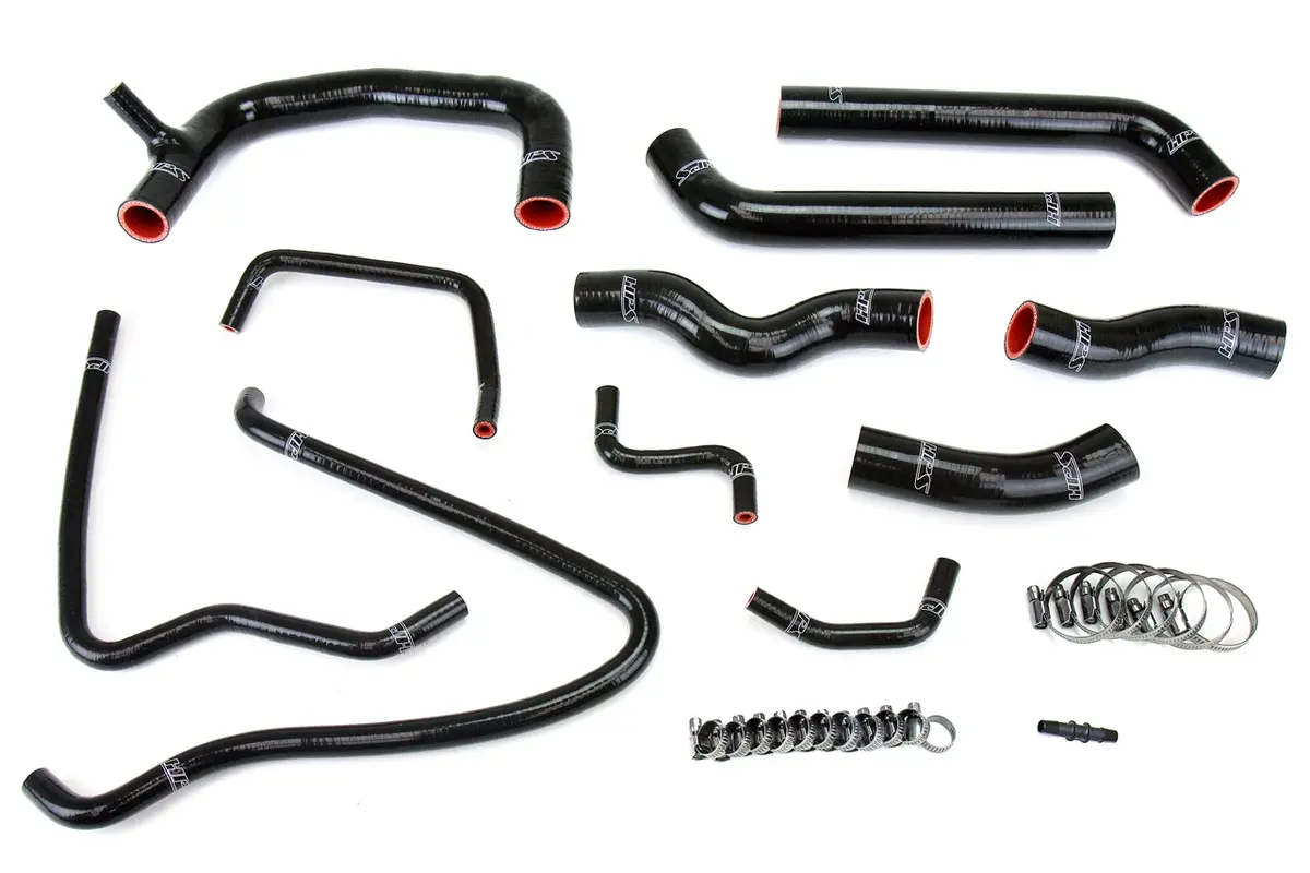 Hps Performance High Temp Reinforced Silicone Radiator Coolant Hose Kit, Black, 57-1432-Blk 1