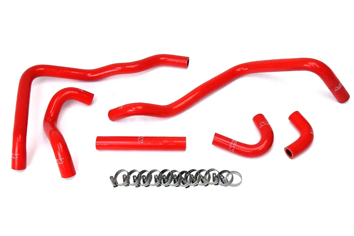 Hps Performance High Temp Reinforced Silicone Heater Coolant Hose Kit, Red, 57-1433-Red 1