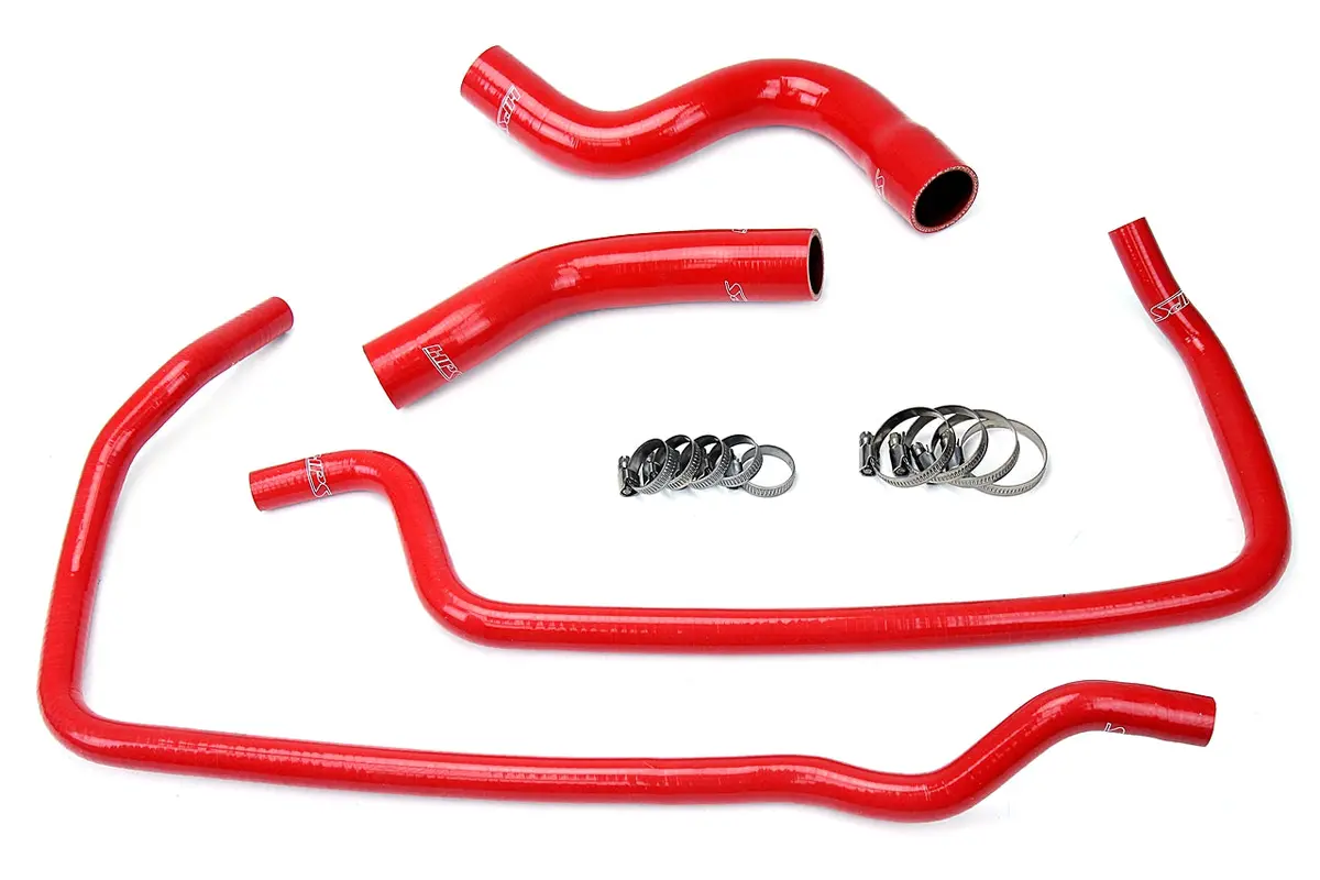 Hps Performance High Temp Reinforced Silicone Radiator And Heater Coolant Hose Kit, Red, 57-1449-Red 1