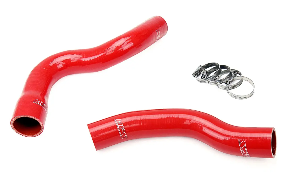 Hps Performance High Temp Reinforced Silicone Radiator Coolant Hose Kit, Red, 57-1449R-Red 1