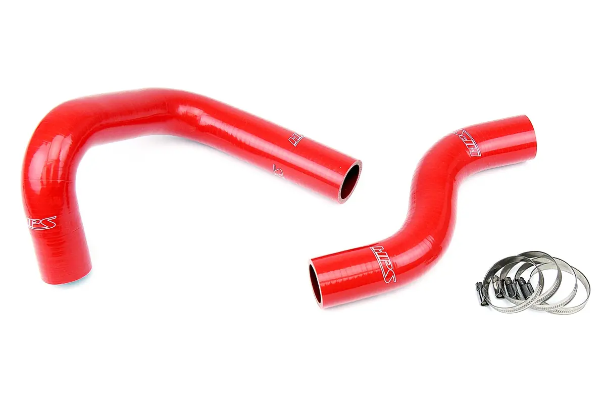 Hps Performance High Temp Reinforced Silicone Radiator Coolant Hose Kit, Red, 57-1450-Red 1