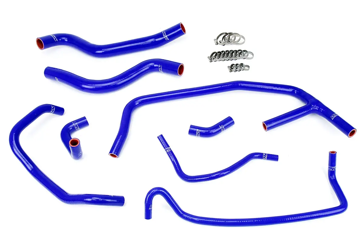 Hps Performance High Temp Reinforced Silicone Radiator And Heater Coolant Hose Kit, Blue, 57-1452-Blue 1