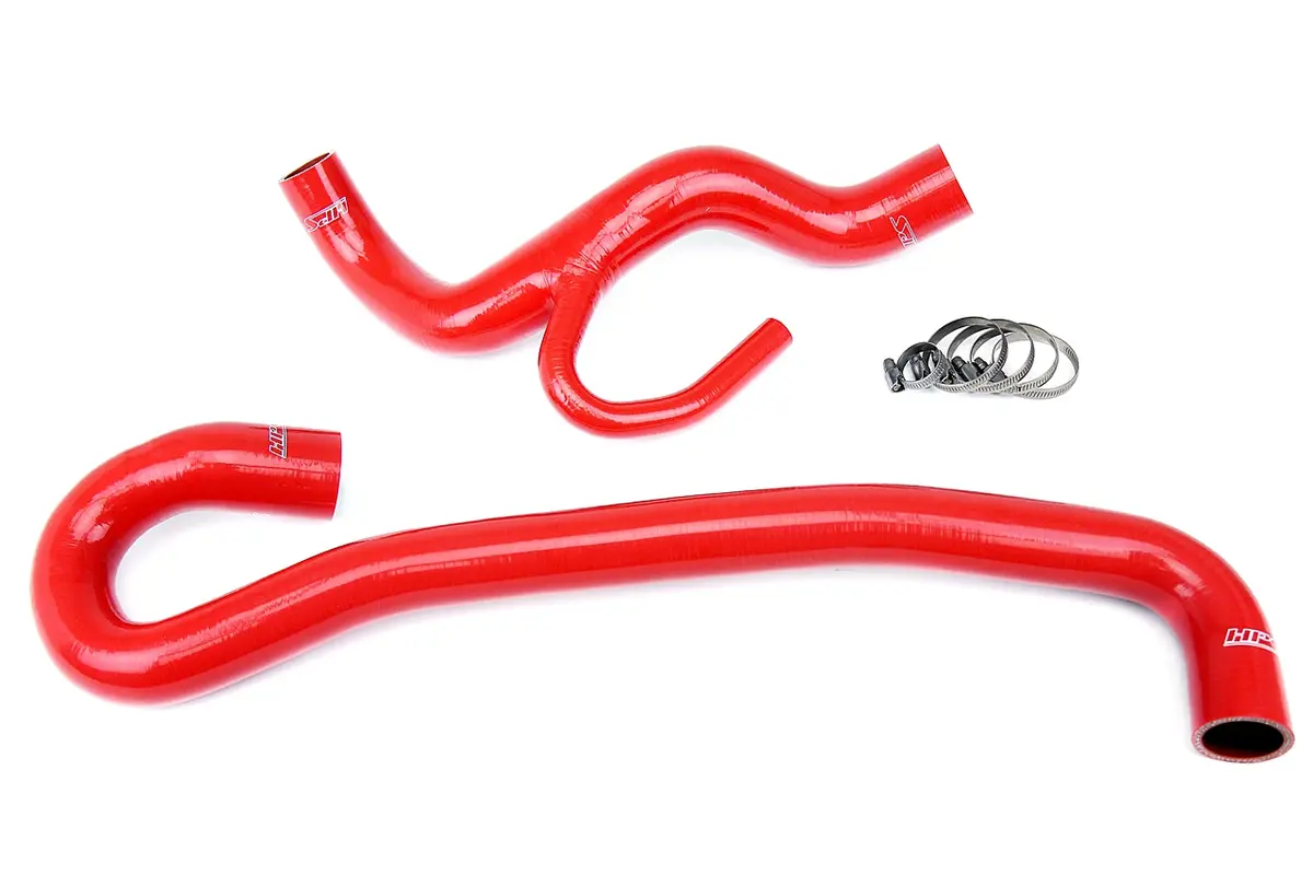 Hps Performance High Temp Reinforced Silicone Radiator Coolant Hose Kit, Red, 57-1456-Red 1