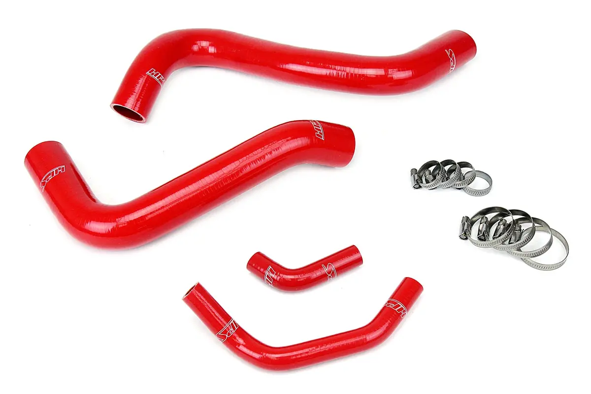 Hps Performance High Temp Reinforced Silicone Radiator Coolant Hose Kit, Red, 57-1467R-Red 1