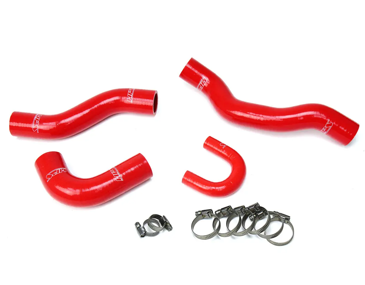 Hps Performance High Temp Reinforced Silicone Radiator Coolant Hose Kit, Red, 57-1477-Red 1