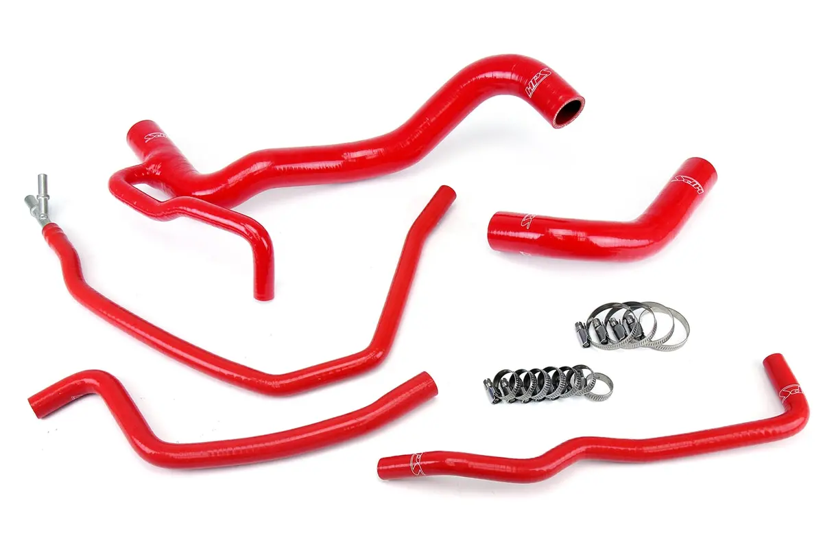 Hps Performance High Temp Reinforced Silicone Radiator Coolant Hose Kit, Red, 57-1479-Red 1