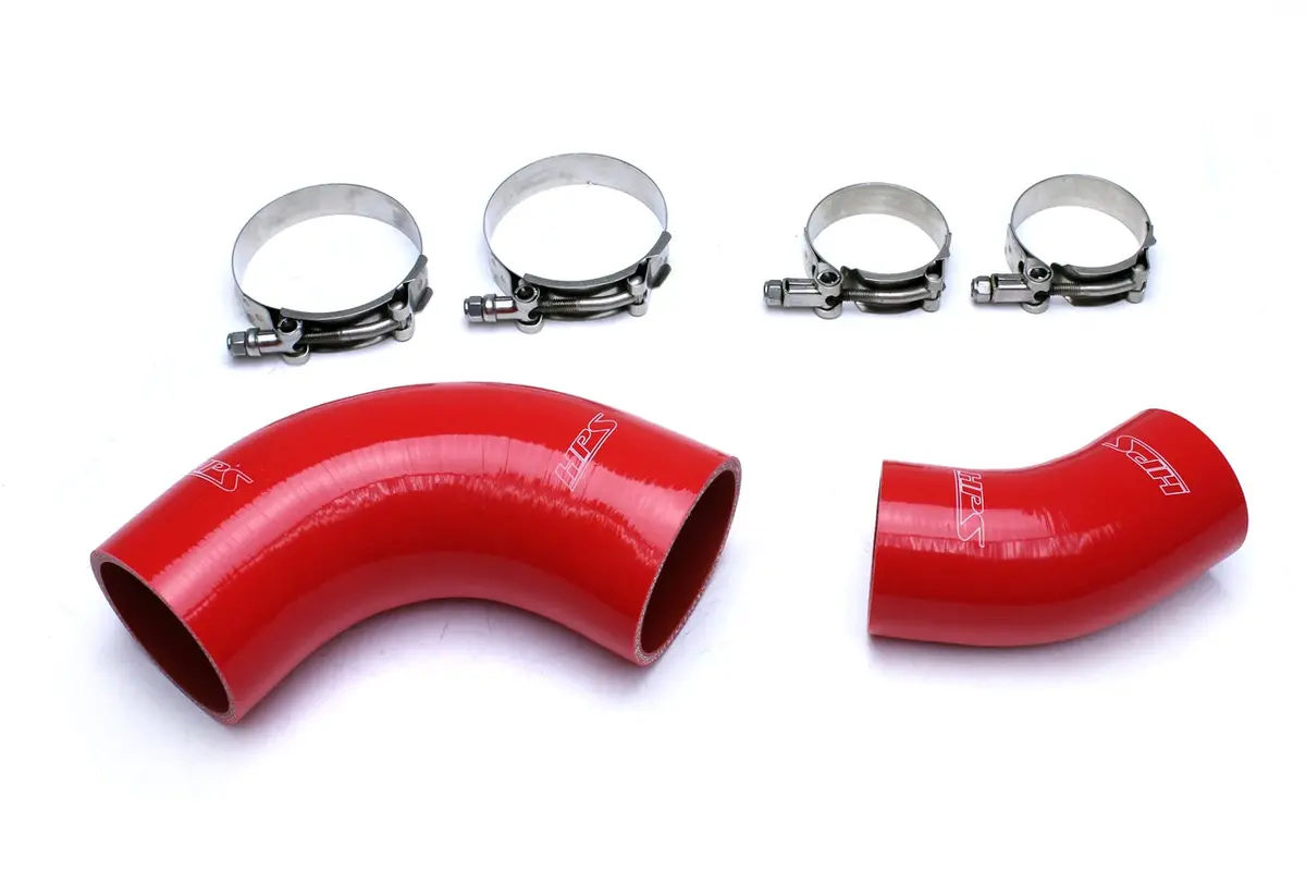 Hps Performance High Temp Reinforced Silicone Intercooler Hose Boots Kit, Red, 57-1486-Red 1
