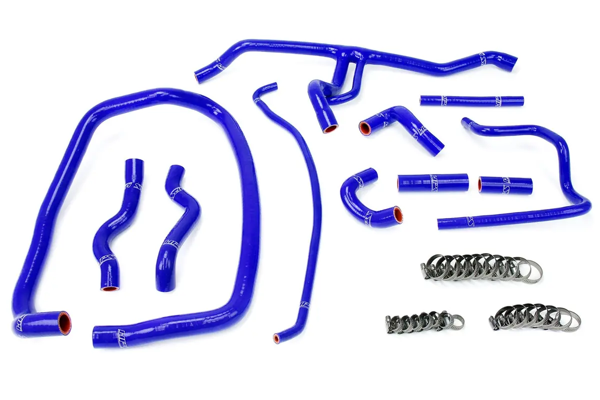 Hps Performance High Temp Reinforced Silicone Heater Coolant Hose Kit, Blue, 57-1488-Blue 1