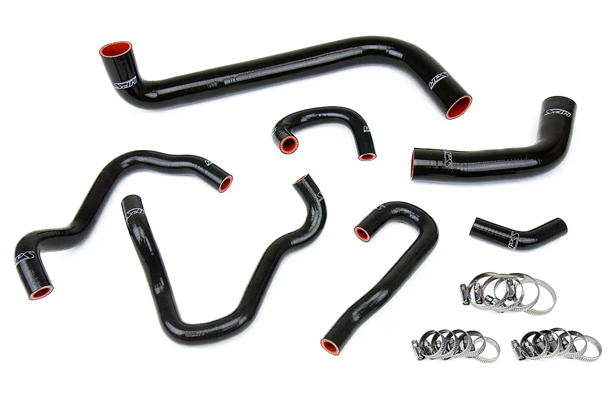 Hps Performance High Temp Reinforced Silicone Radiator And Heater Coolant Hose Kit, Black, 57-1490-Blk 1