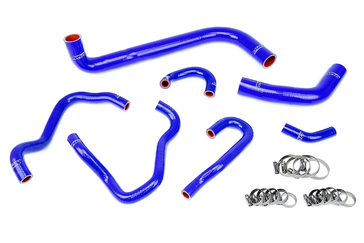 Hps Performance High Temp Reinforced Silicone Radiator And Heater Coolant Hose Kit, Blue, 57-1490-Blue 1