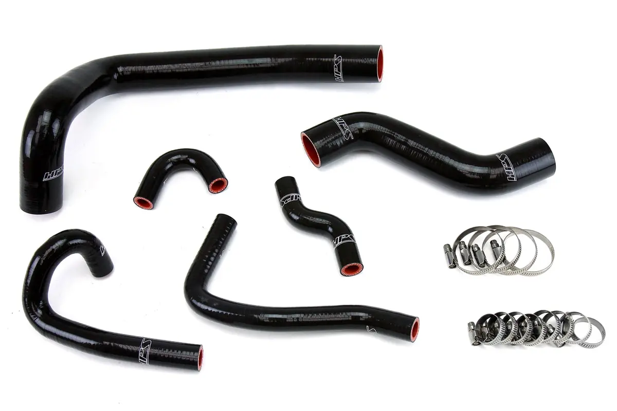 Hps Performance High Temp Reinforced Silicone Radiator And Heater Coolant Hose Kit, Black, 57-1491-Blk 1