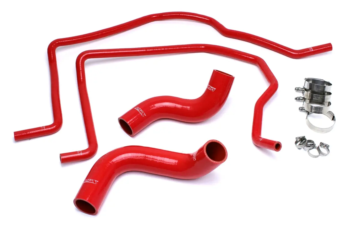 Hps Performance High Temp Reinforced Silicone Radiator And Heater Coolant Hose Kit, Red, 57-1498-Red 1