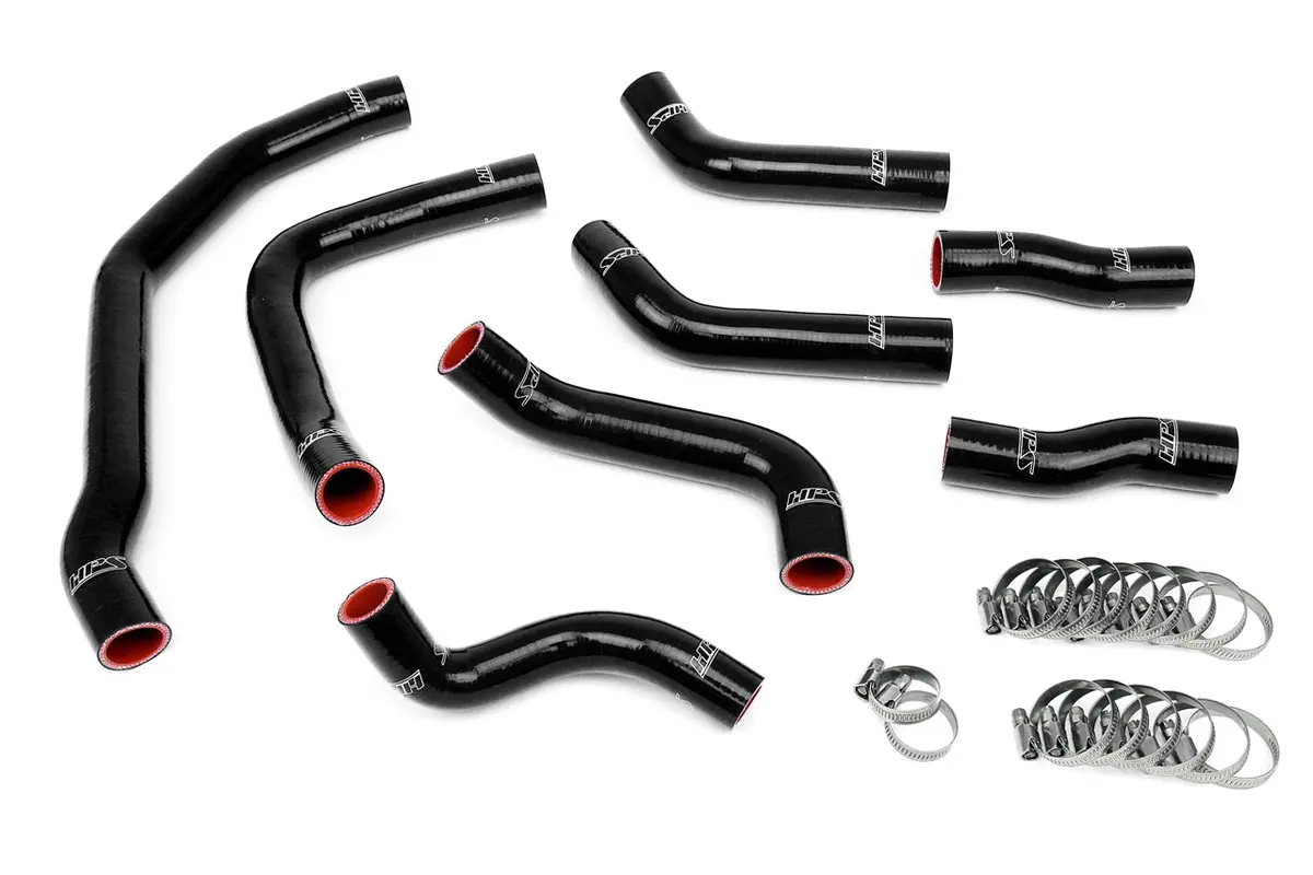 Hps Performance High Temp Reinforced Silicone Radiator Coolant Hose Kit, Black, 57-1501-Blk 1