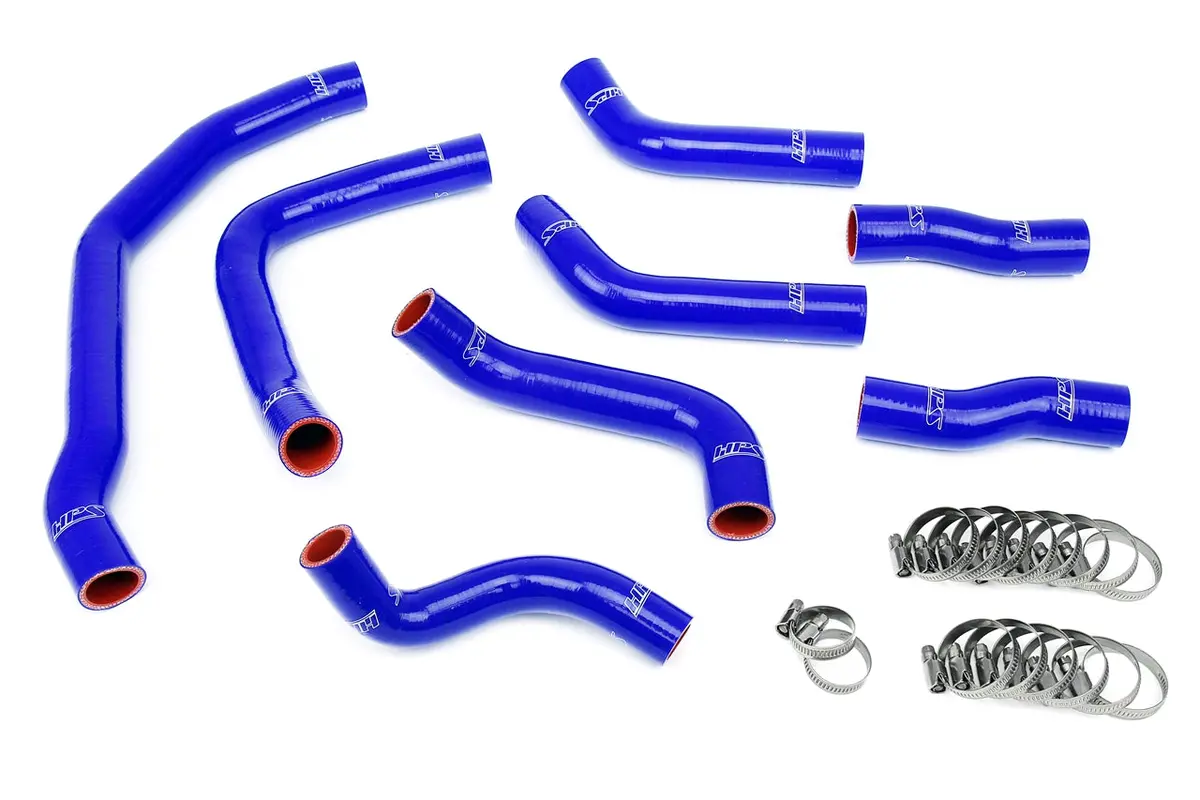 Hps Performance High Temp Reinforced Silicone Radiator Coolant Hose Kit, Blue, 57-1501-Blue 1