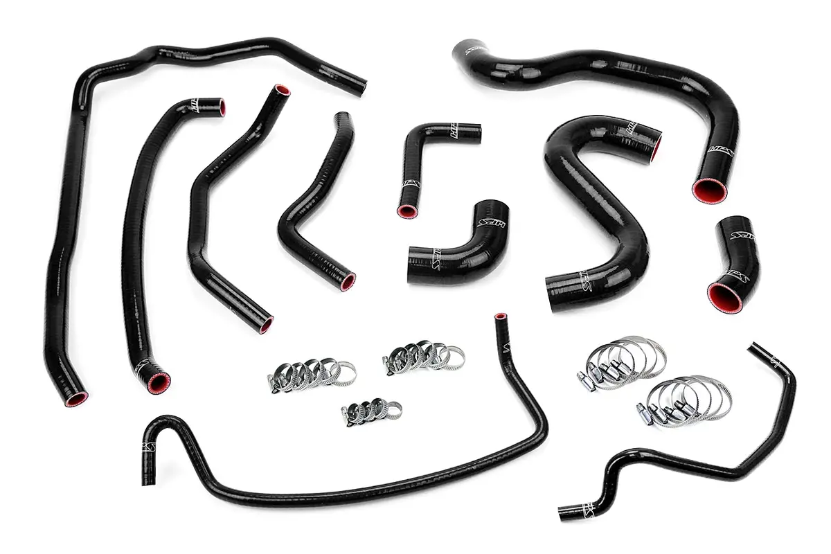 Hps Performance High Temp Reinforced Silicone Radiator And Heater Coolant Hose Kit, Black, 57-1502-Blk 1