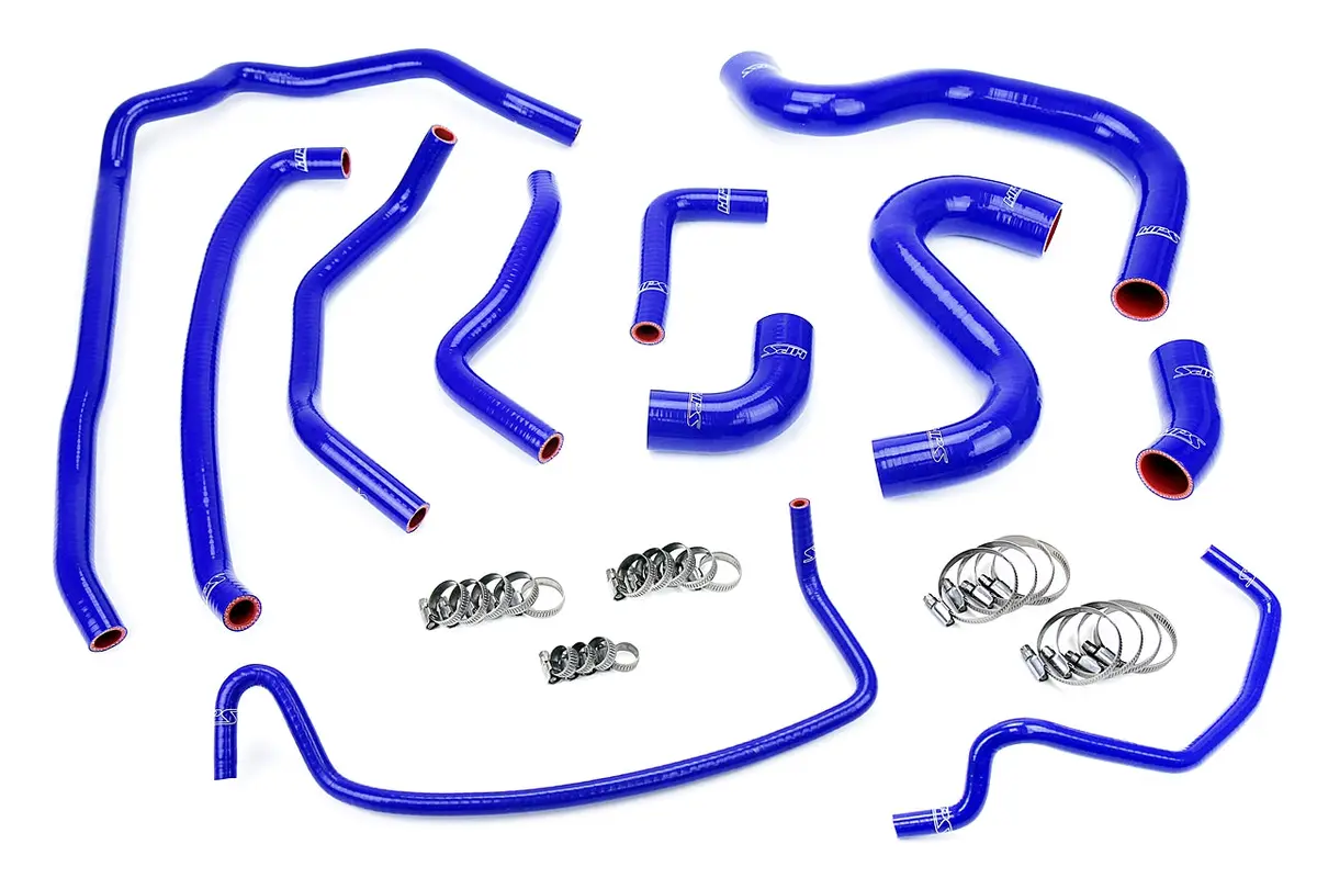 Hps Performance High Temp Reinforced Silicone Radiator And Heater Coolant Hose Kit, Blue, 57-1502-Blue 1