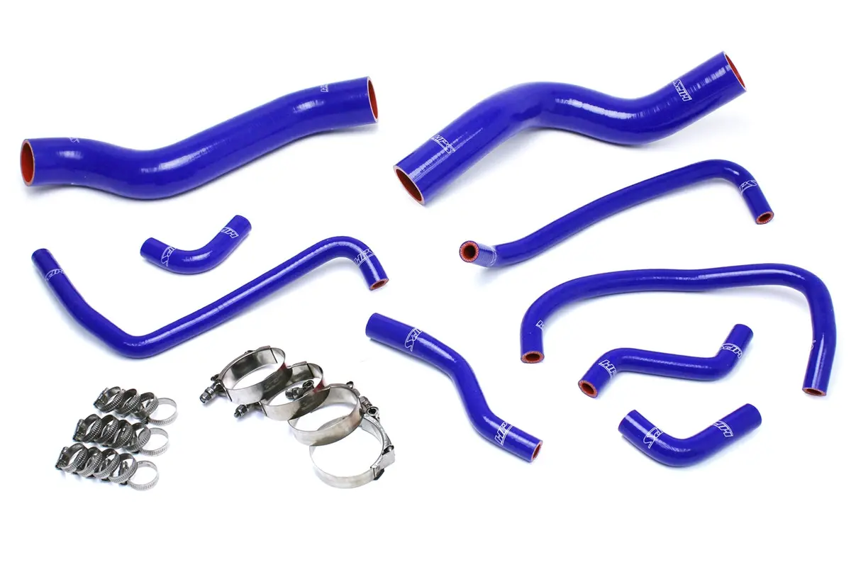 Hps Performance High Temp Reinforced Silicone Radiator And Heater Coolant Hose Kit, Blue, 57-1503-Blue 1