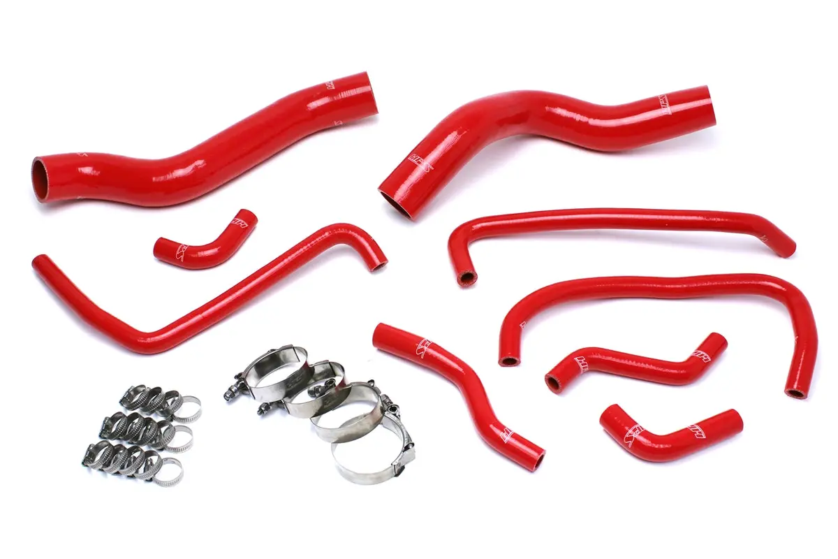 Hps Performance High Temp Reinforced Silicone Radiator And Heater Coolant Hose Kit, Red, 57-1503-Red 1