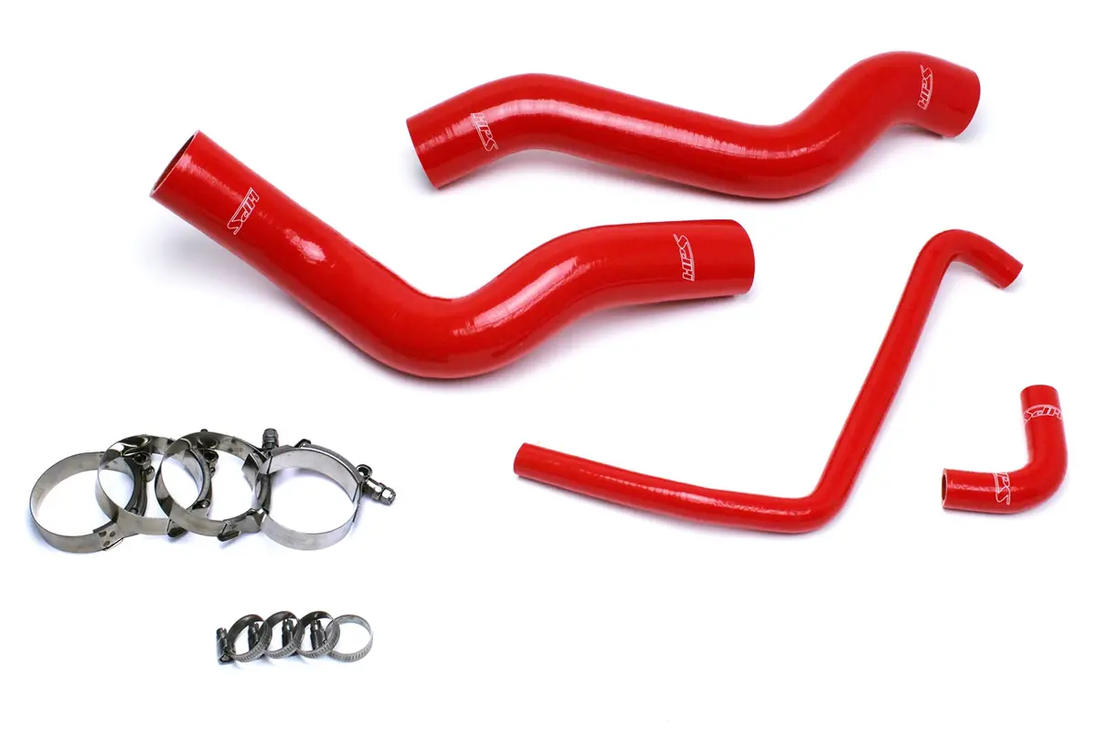 Hps Performance High Temp Reinforced Silicone Radiator Coolant Hose Kit, Red, 57-1503R-Red 1