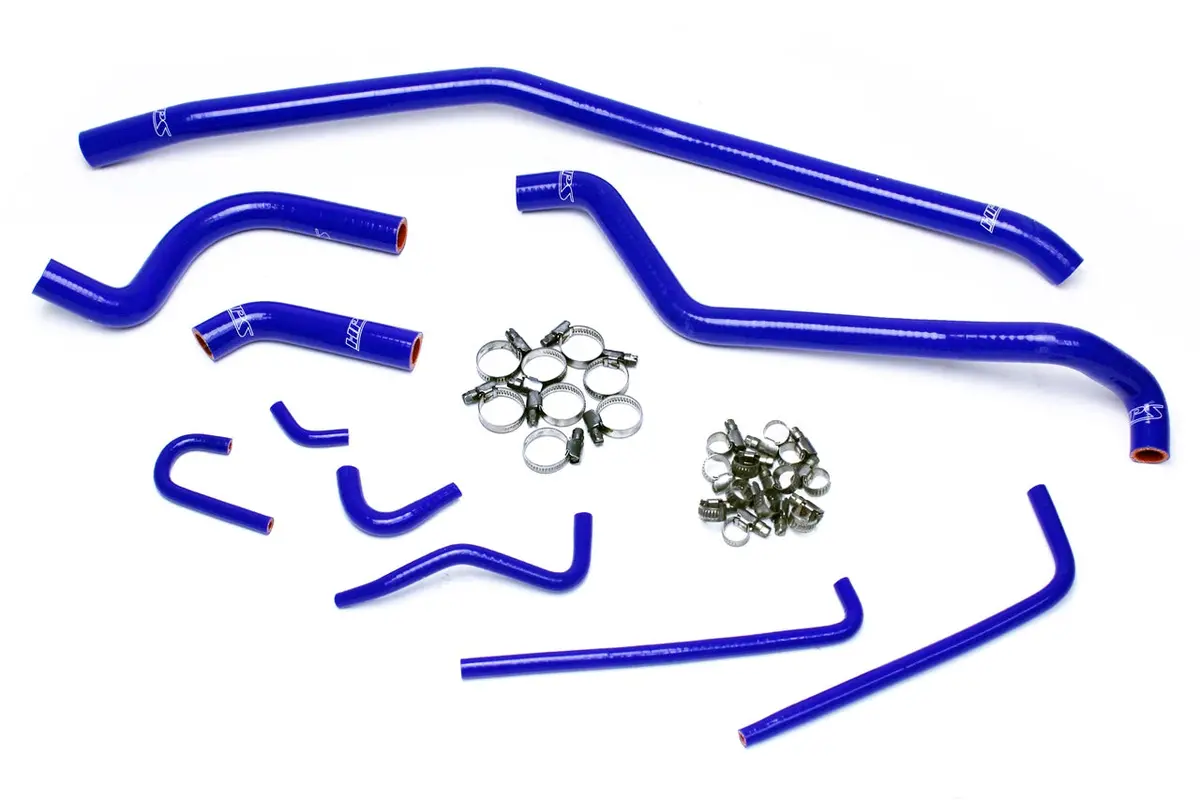 Hps Performance High Temp Reinforced Silicone Radiator Coolant Hose Kit, Blue, 57-1504-Blue 1