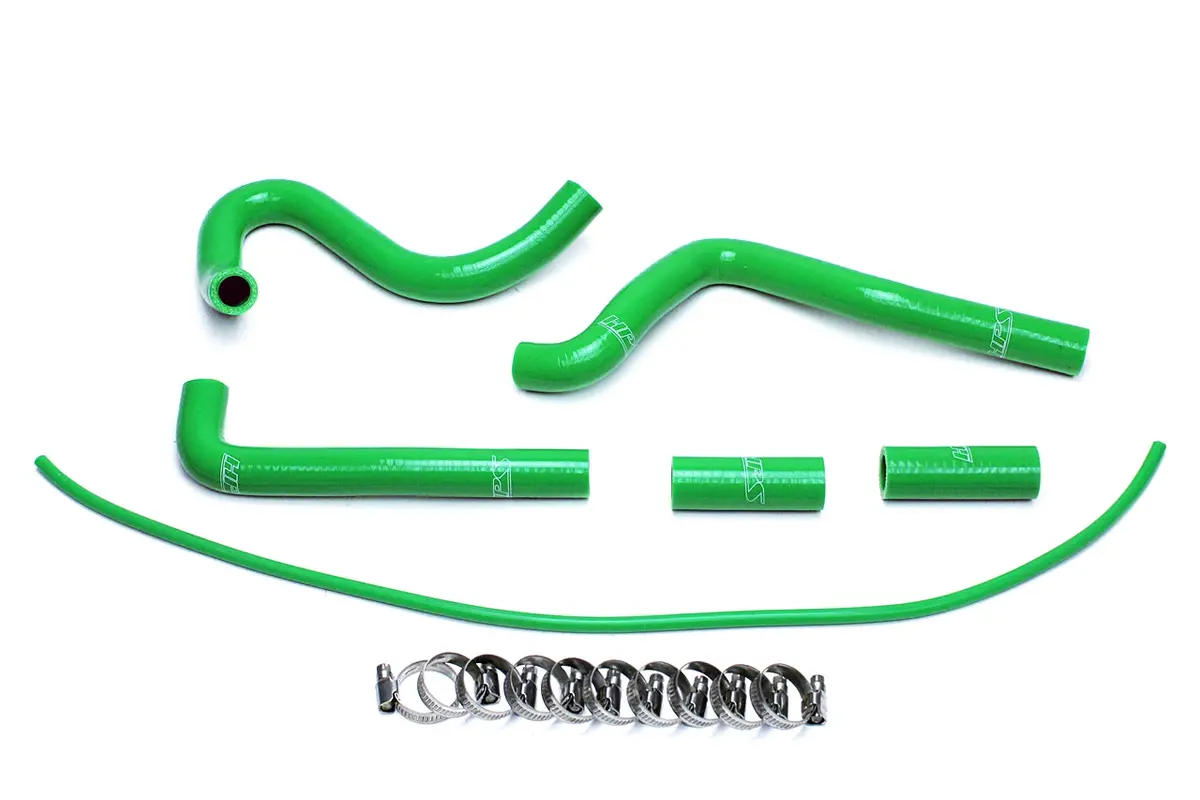 Hps Performance High Temp Reinforced Silicone Radiator Coolant Hose Kit, Green, 57-1505-Grn 1