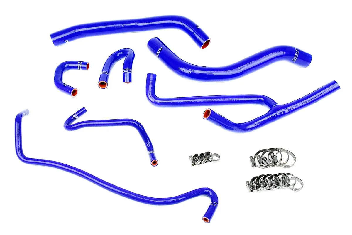 Hps Performance High Temp Reinforced Silicone Radiator And Heater Coolant Hose Kit, Blue, 57-1506-Blue 1