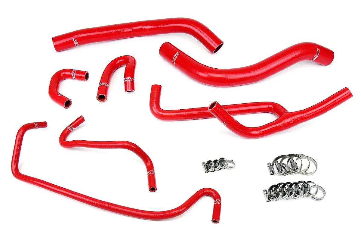 Hps Performance High Temp Reinforced Silicone Radiator And Heater Coolant Hose Kit, Red, 57-1506-Red 1
