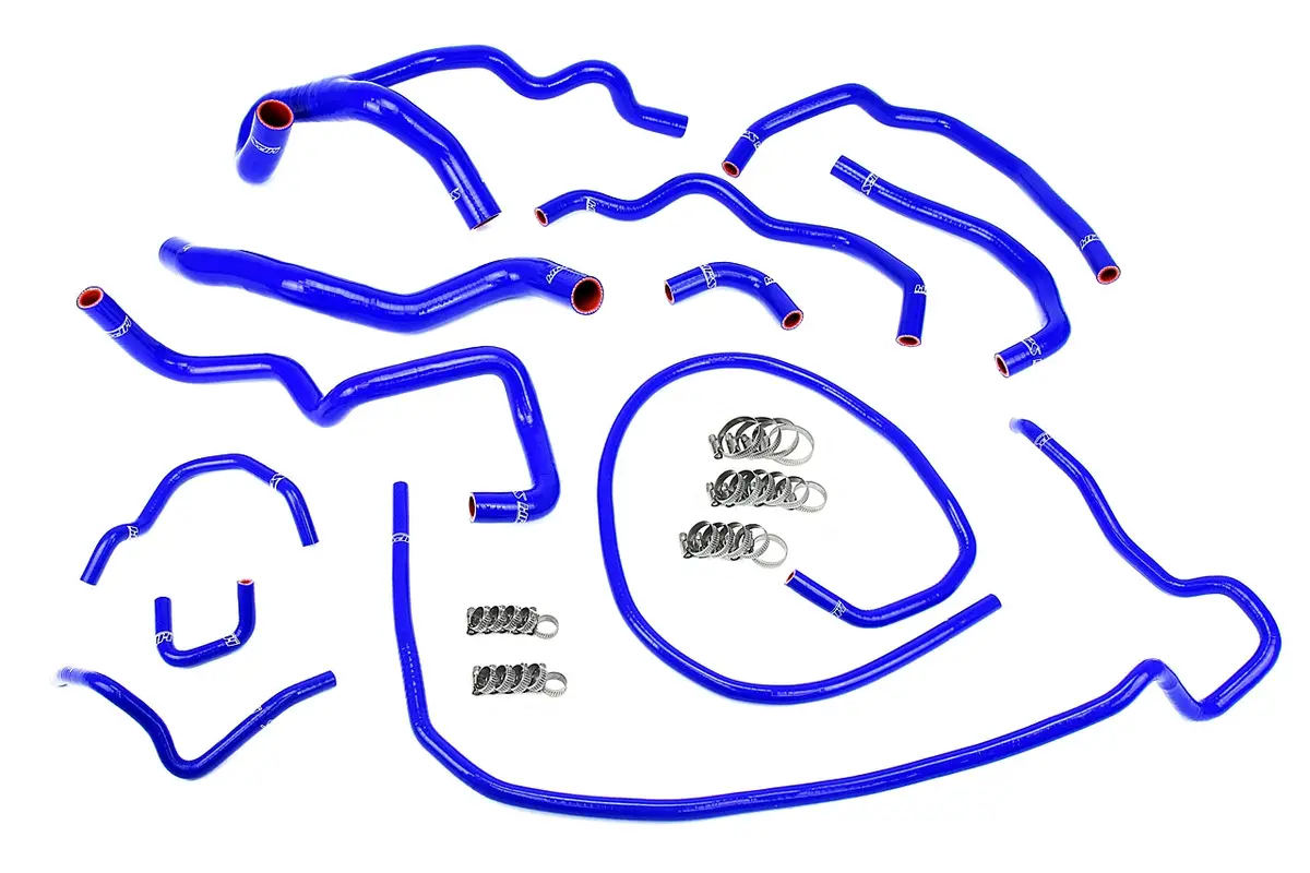 Hps Performance High Temp Reinforced Silicone Radiator And Heater Coolant Hose Kit, Blue, 57-1512-Blue 1