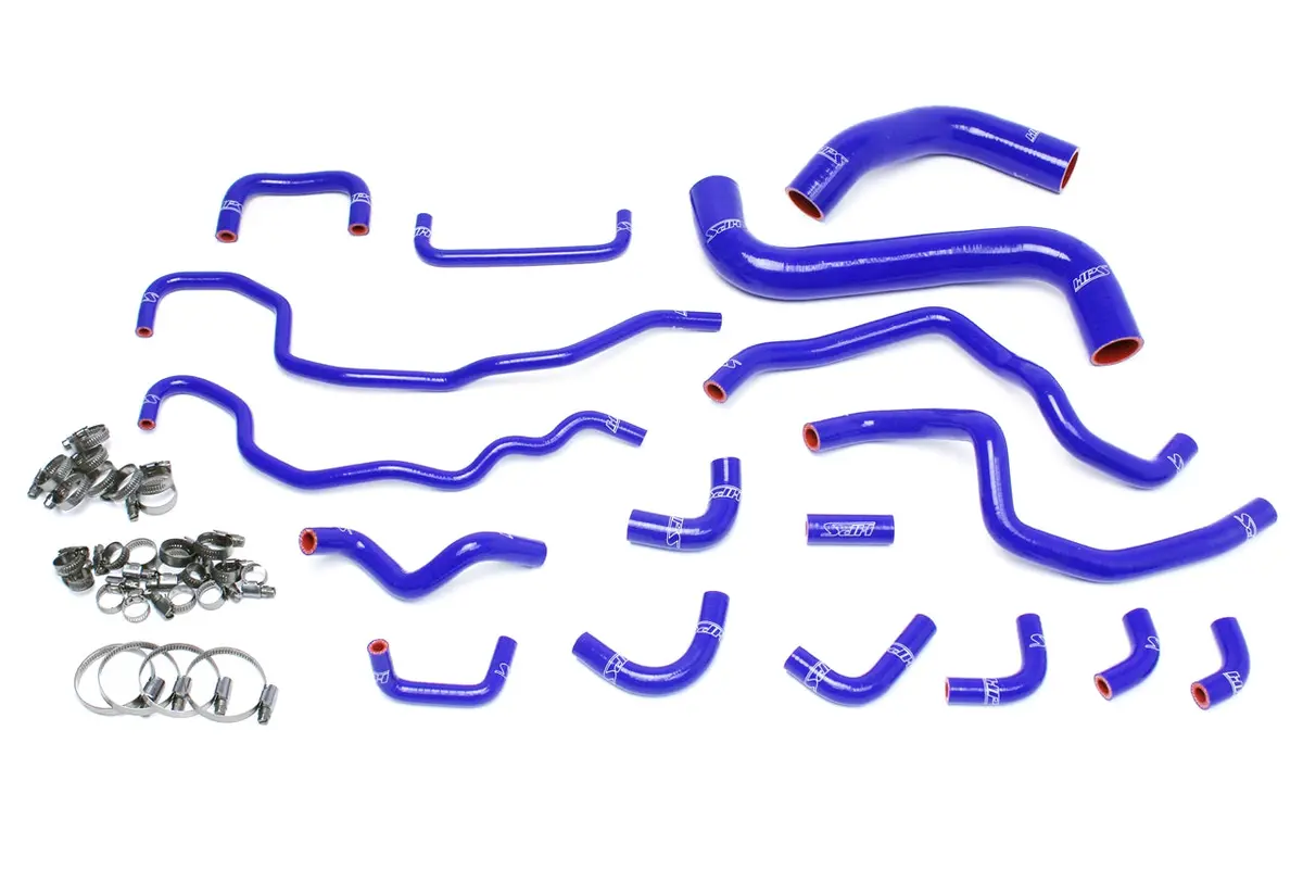 Hps Performance High Temp Reinforced Silicone Radiator And Heater Coolant Hose Kit, Blue, 57-1516-Blue 1