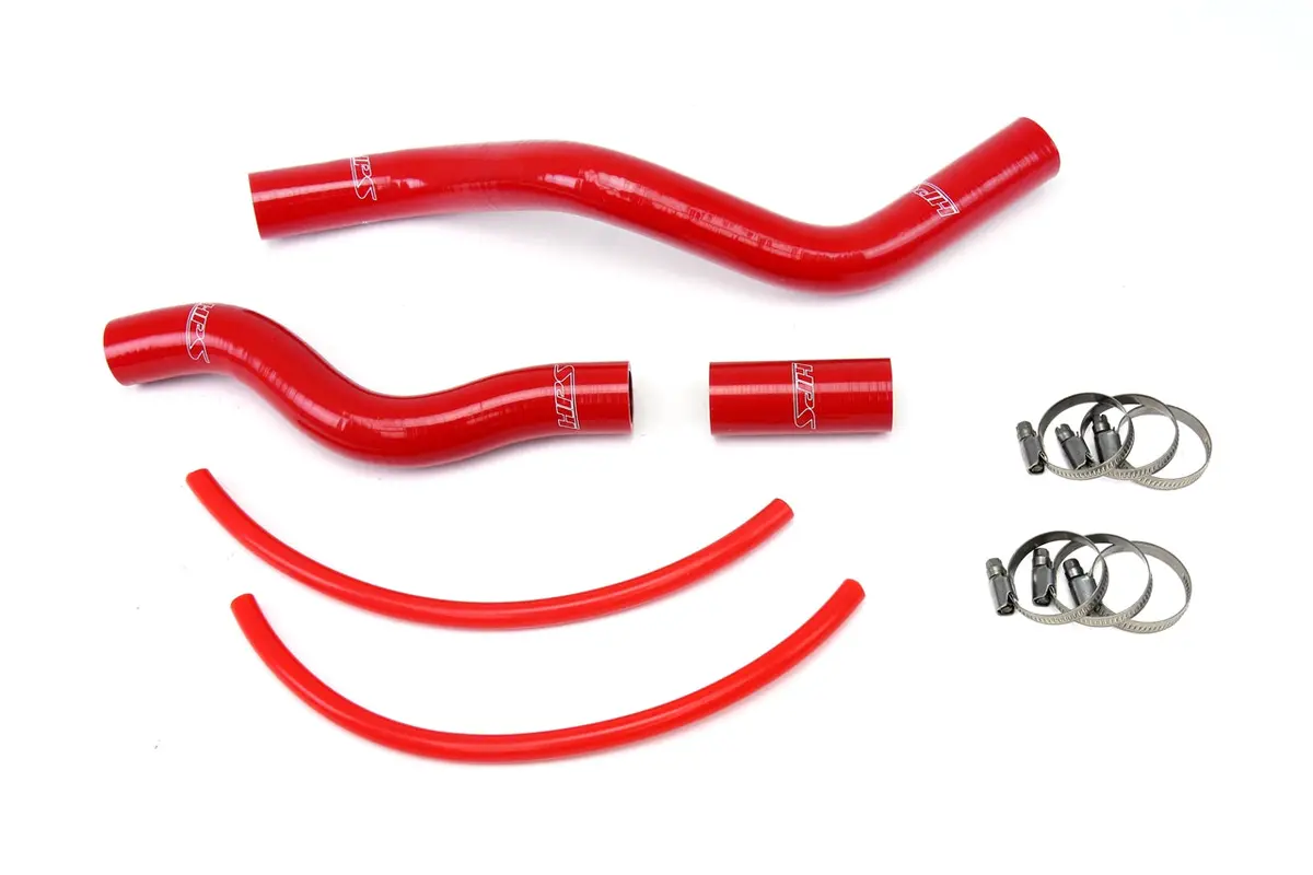 Hps Performance High Temp Reinforced Silicone Radiator Coolant Hose Kit, Red, 57-1526-Red 1